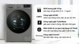 Máy Giặt LG AI DD Inverter 10kg FV1410S4M1