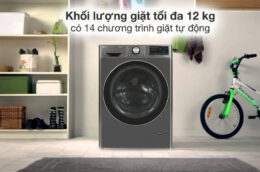 Máy giặt LG FV1412S3B 12kg: Sự lựa chọn tuyệt vời cho gia đình đông người