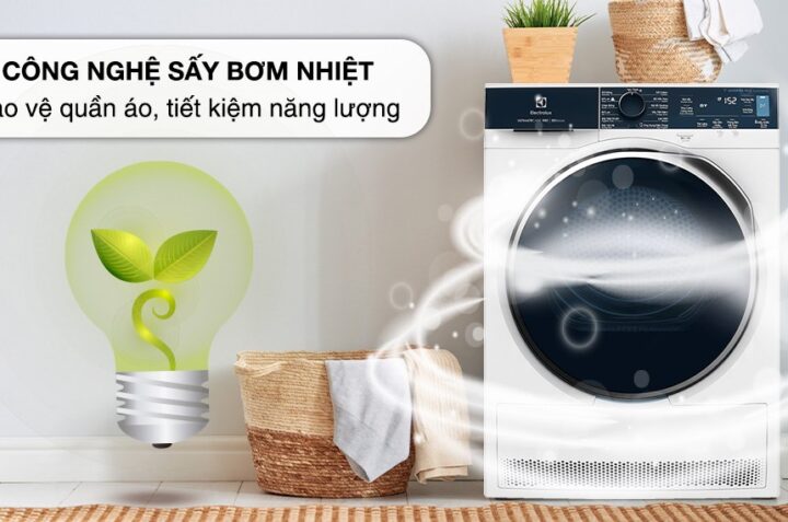 Máy sấy Electrolux EDH903R9WB 9kg – Sự chọn lựa thông minh cho gia đình Việt