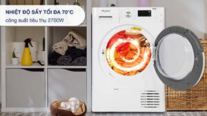 Máy Sấy Whirlpool Ngưng Tụ FreshCare+ 8Kg FFTCM118XBEE