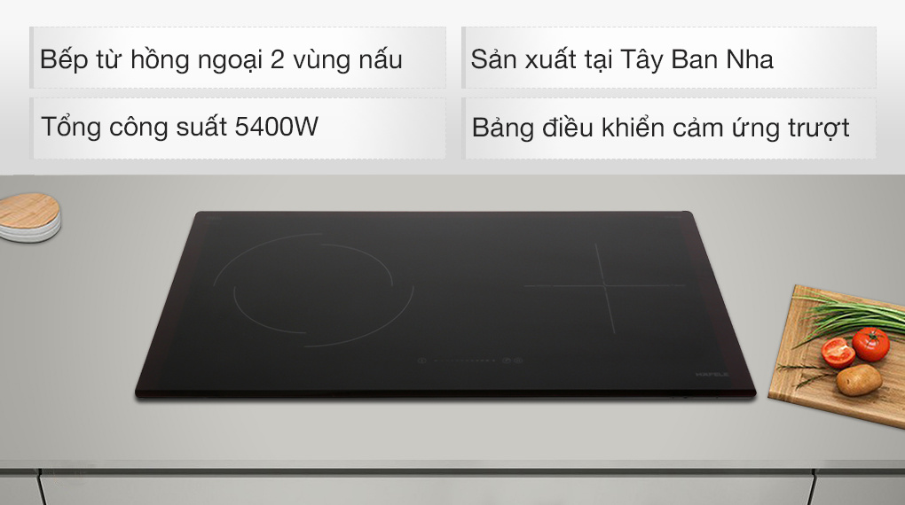 Bếp Điện Từ Hafele Đôi HC-M772D