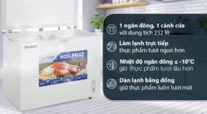 Tủ Đông Funiki Hòa Phát Inverter HCFI 516S1Đ1 1 Ngăn Đông 252 Lít