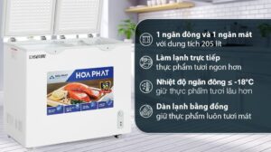 Tủ Đông Funiki Hòa Phát HCF 506S2Đ2 1 Ngăn Đông 1 Ngăn Mát 205 Lít