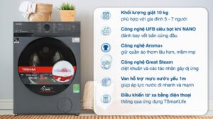 Máy Giặt Toshiba Inverter 10.5Kg TW-T21BU115UWV(MG)