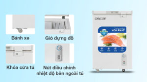 Tủ Đông Funiki Hòa Phát HPF AN6107 1 Ngăn Đông 107 lít