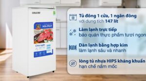 Tủ Đông Funiki Hòa Phát 147 Lít HPF UAH6147 Đứng