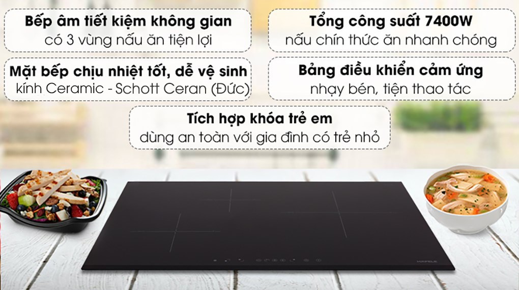 Bếp Từ Hafele HC-IS773EA 3 Vùng Nấu