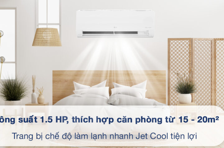 Đánh giá khả năng làm lạnh nhanh và tiết kiệm điện của điều hòa LG V10WIN1 9000BTU