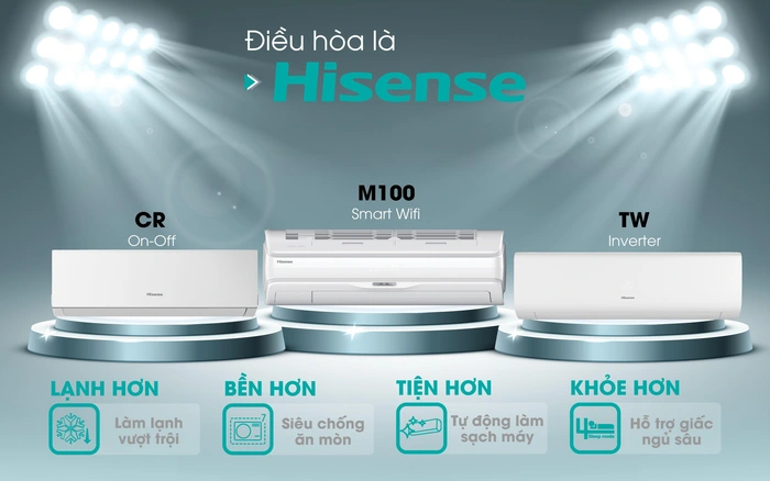 Điều Hòa Hisense 9000BTU 1 Chiều Inverter AS-10TR4RYDTU02 là một lựa chọn hoàn hảo cho những căn phòng nhỏ dưới 15m2