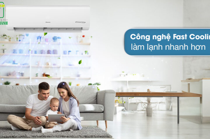 Ấn tượng khả năng làm lạnh nhanh, tiết kiệm điện của điều hòa Hisense AS-10TR4RYDTU02