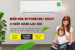 TOP 3 điều hòa Mitsubishi Heavy 9000BTU dưới 9 triệu chất lượng tốt