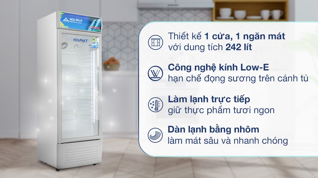 Tủ Mát Hòa Phát 242 Lít HSR S6242