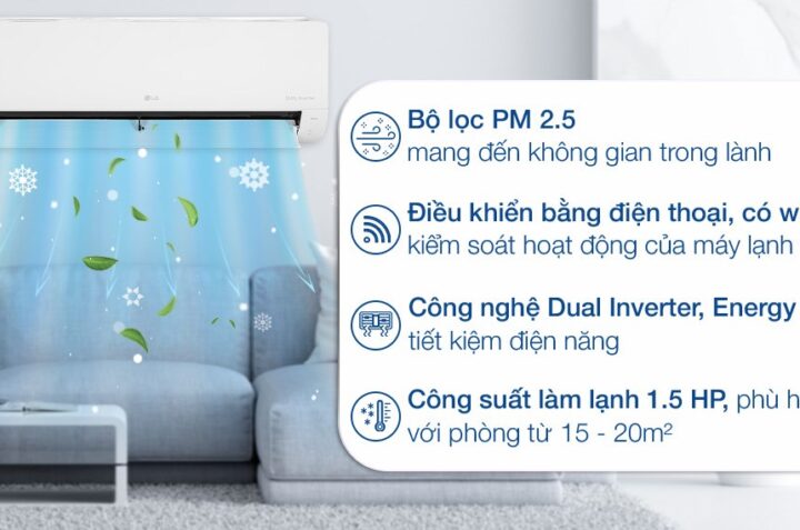 Vì sao nên chọn mua điều hòa LG 12000BTU V13WIN1?