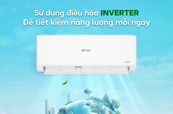 Điều hòa Casper GC-09IS35 9000BTU: mẫu điều hòa tiết kiệm điện, giá thành rẻ