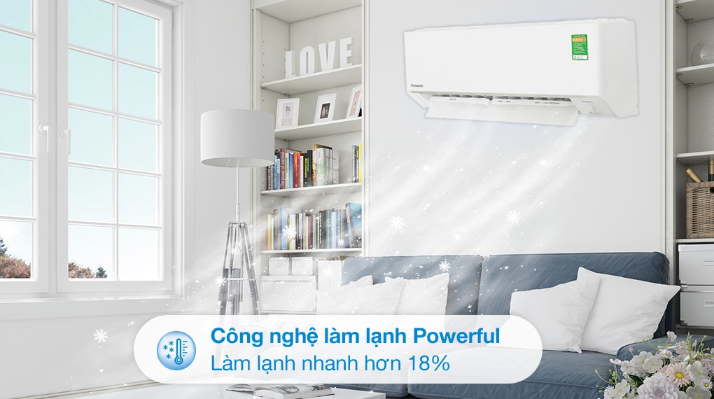 Điều hòa Panasonic CU/CS-YZ12AKH-8 giúp tiết kiệm điện, làm mát nhanh