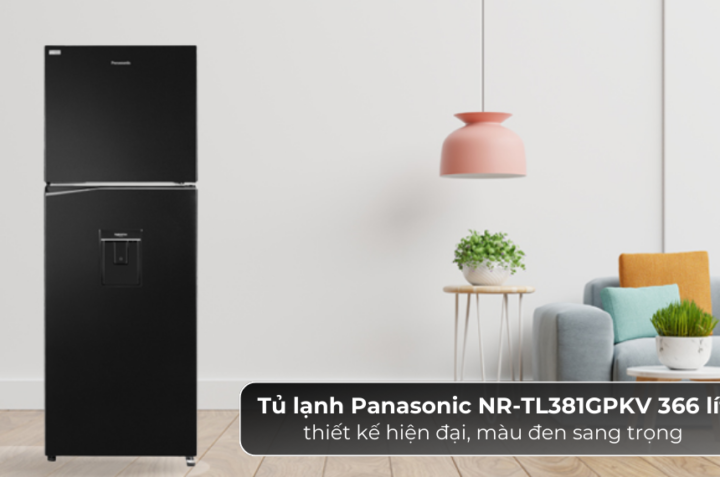 Phân tích ưu điểm của tủ lạnh Panasonic NR-TL381GPKV 2 cánh