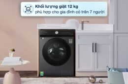 Tiết kiệm điện, giặt sạch hiệu quả với máy giặt Samsung WW12CB944DGB/SV 12kg