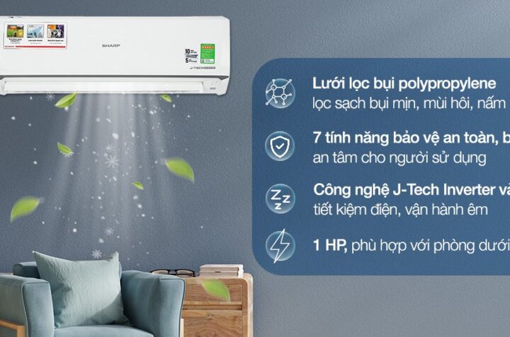 Tìm hiểu những ưu điểm nổi bật có trên điều hòa Sharp AH-X10ZW 9000BTU