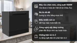 Máy Rửa Bát Hafele HDW-T5531B 8 Bộ