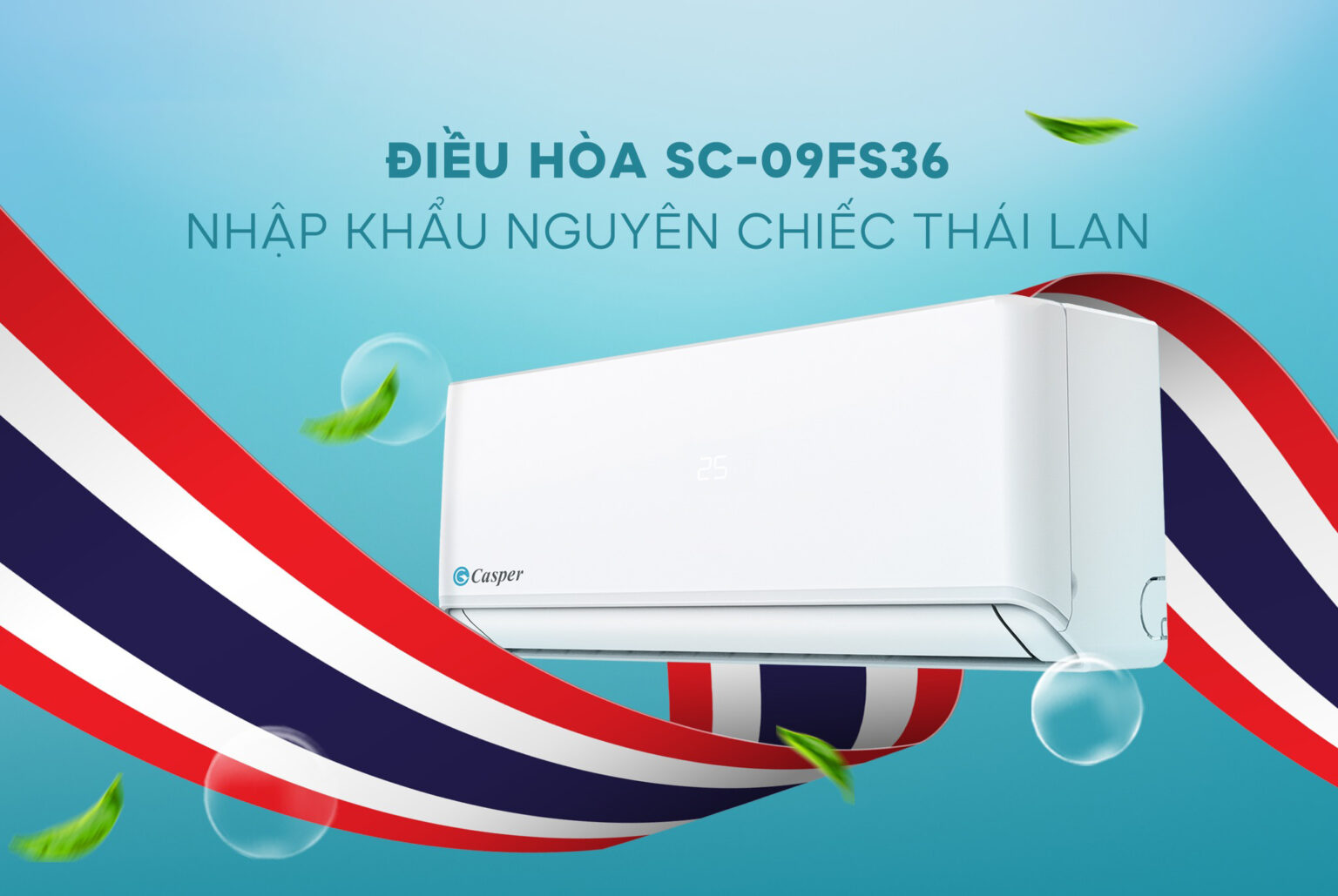 Giới thiệu chung về điều hòa Casper SC-09FS36 9000BTU