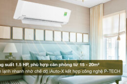 Mát lạnh sảng khoái, không lo tiền điện với điều hòa Panasonic 12000BTU XU12ZKH-8