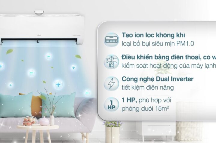3 Ưu điểm nổi bật của điều hòa LG Inverter V10APFP