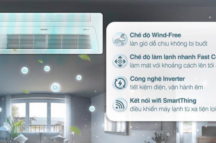 Điều hòa âm trần Samsung AC035TN1DKC/EA: Giải pháp tối ưu cho không gian sang trọng