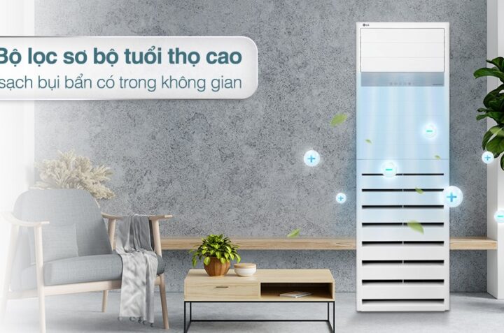 Điều hòa tủ đứng LG ZPNQ36LR5A0/ZUAD3: Mát lạnh tức thì, tiết kiệm tối ưu
