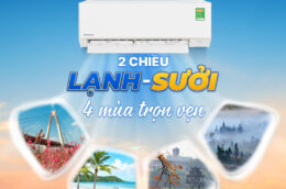 Hè mát đông ấm, lợi ích tuyệt vời với điều hòa Panasonic 2 chiều YZ9AKH-8