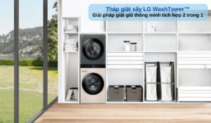 Tháp Giặt Sấy LG Inverter WashTower Giặt 25Kg Sấy 17Kg WT2517NHEG