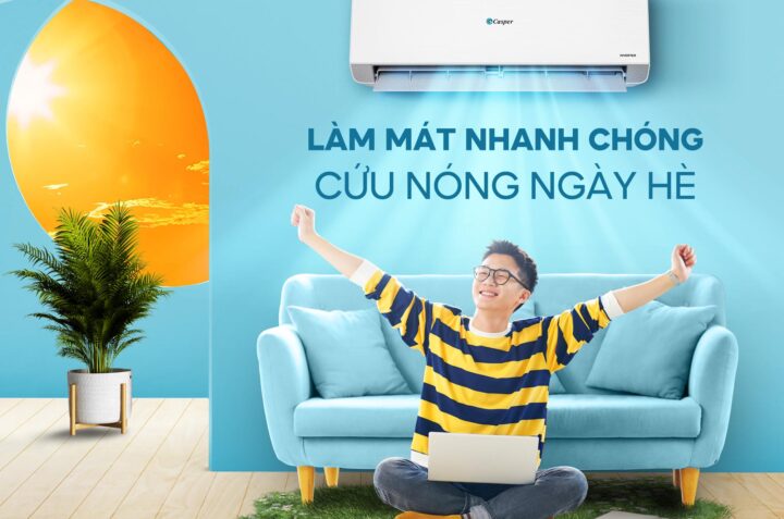Nắng nóng gay gắt, lựa chọn ngay điều hòa Casper QC-09IS36 Inverter