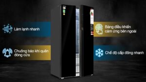 Tủ Lạnh Toshiba Side By Side Inverter 596 Lít GR-RS780WI-PGV(22)-XK