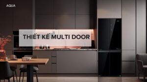 Tủ Lạnh Aqua Inverter Multi Door AQR-M466XA(GB) 410 Lít