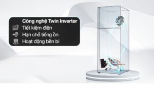 Tủ Lạnh Aqua Inverter 236 Lít AQR-T260FA(FB)