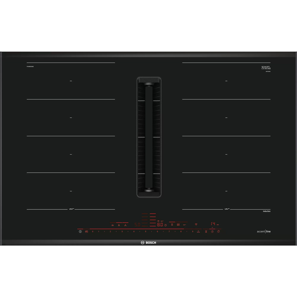 Bếp Từ Kết Hợp Hút Mùi Bosch PXX895D66E 4 Vùng Nấu Series 8