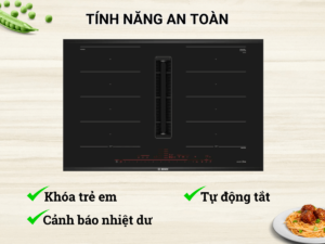 Bếp Từ Kết Hợp Hút Mùi Bosch PXX895D66E 4 Vùng Nấu Series 8