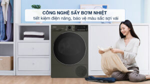 Máy Sấy Quần Áo Hitachi Bơm Nhiệt 10Kg Inverter TD-100XFVEM