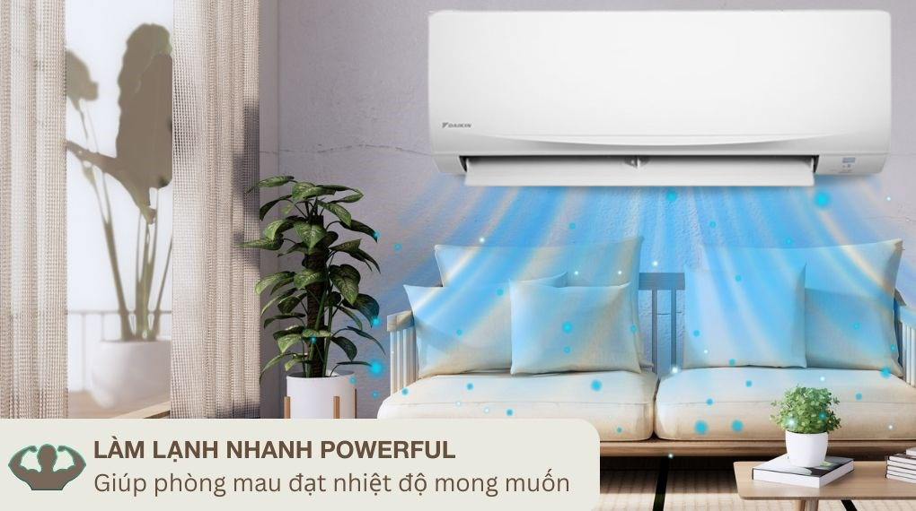 điều hòa Daikin 12000BTU FTF35XAV1V làm lạnh nhanh