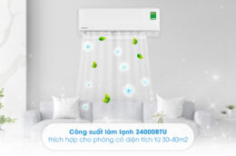 Điều hòa Panasonic RU24AKH-8 24000BTU: Sự chọn lựa tuyệt vời cho phòng dưới 40m2
