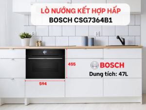 Lò Nướng Kèm Hấp Bosch 47 Lít CSG7364B1 Series 8