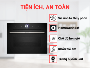 Lò Nướng Kèm Hấp Bosch 47 Lít CSG7364B1 Series 8
