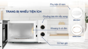 Lò Vi Sóng Electrolux 20 Lít EMG20K22W Có Nướng