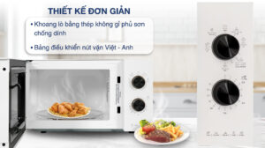 Lò Vi Sóng Electrolux 20 Lít EMG20K22W Có Nướng