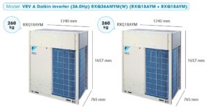 Tổ Hợp Dàn Nóng VRV A Daikin Inverter 36HP RXQ36AMYM (RXQ18AYM + RXQ18AYM)
