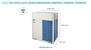 Tổ Hợp Dàn Nóng VRV A Daikin Inverter 60HP RXQ60AMYM (RXQ20AYM + RXQ20AYM + RXQ20AYM)