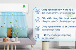 Xua tan nóng hè, không lo tiền điện với điều hòa Panasonic 18000BTU XU18ZKH-8
