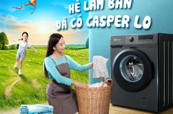 Chọn máy giặt giá rẻ, chọn ngay máy giặt Caper 8kg WF-8VG1