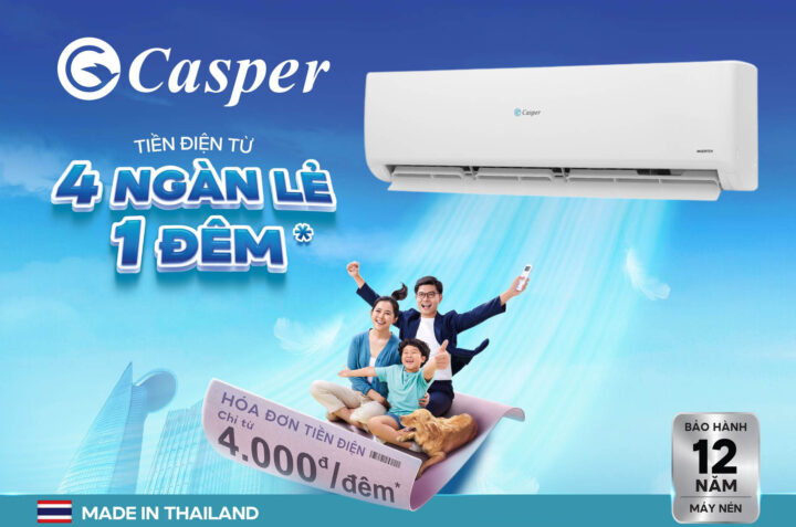 Xua tan nắng hè, không lo tiền điện với điều hòa Casper GC-24IS35 Inverter