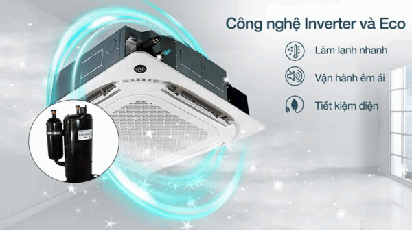 Tối ưu chi phí với điều hòa âm trần Midea MCD1-50CRDN8 vận hành êm, tiết kiệm điện