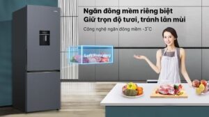 Tủ lạnh Aqua Inverter 292 lít AQR-B360MA(WSL)